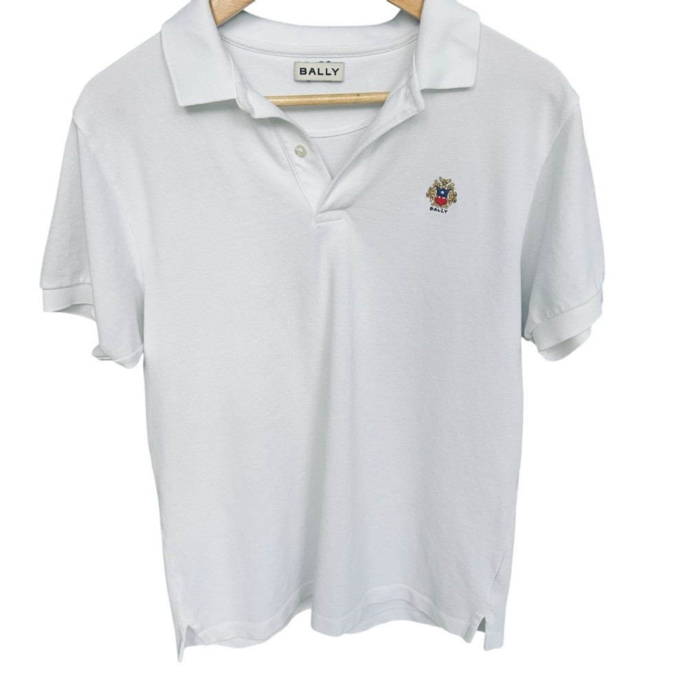 Bally Logo Embroidered Cotton Polo Top Men’s  Unisex